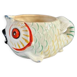 Pot à lait poisson - céramique artisanale