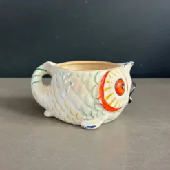 Pot à lait poisson - céramique artisanale