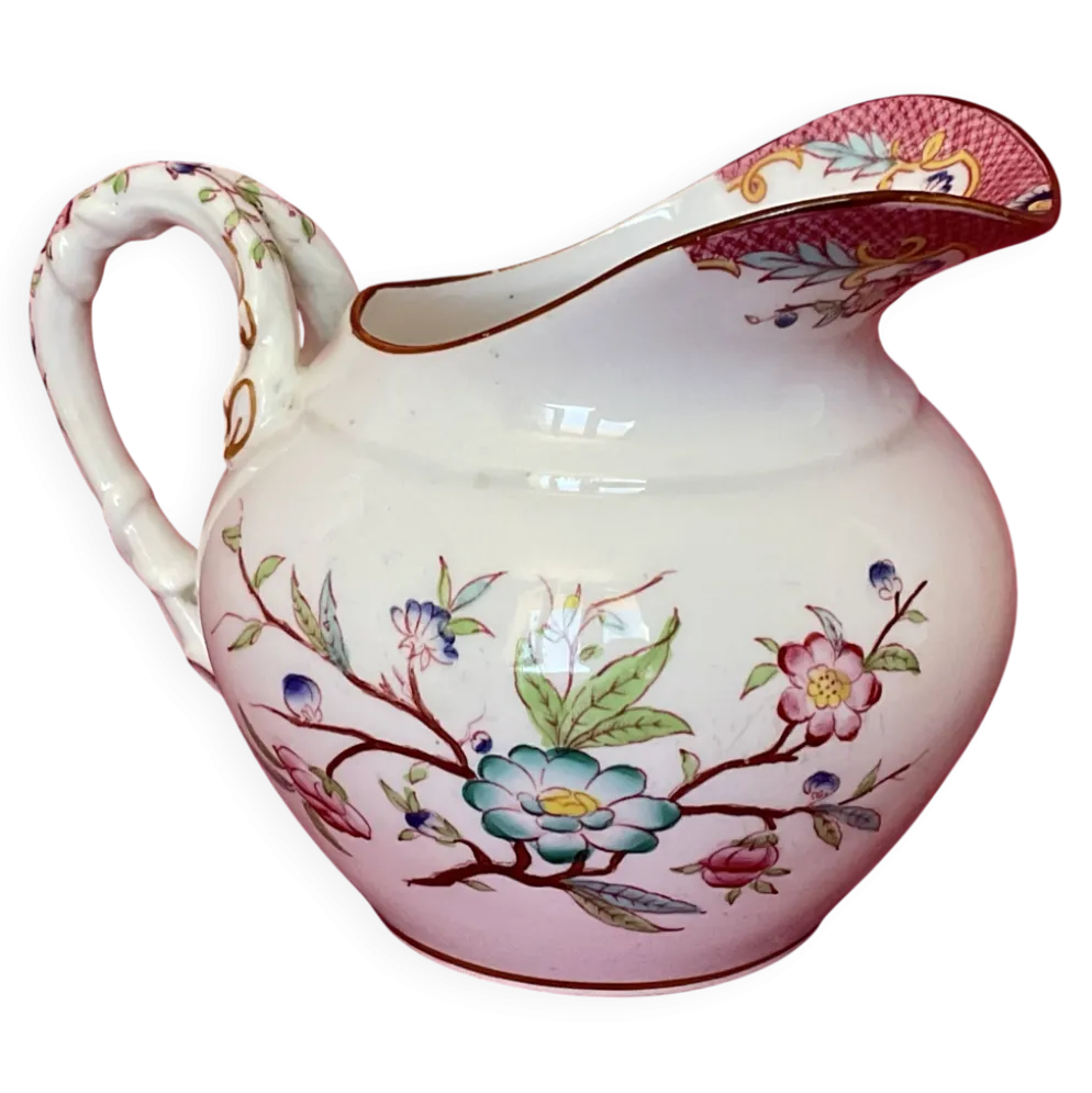 Pot à lait , Sarreguemines modèle Minton 19 siècle