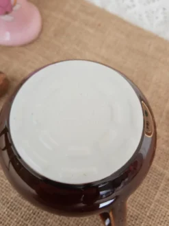 Pot à lait vernissé marron Villeroy & Boch Made in Luxembourg - vintage