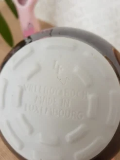 Pot à lait vernissé marron Villeroy & Boch Made in Luxembourg - vintage