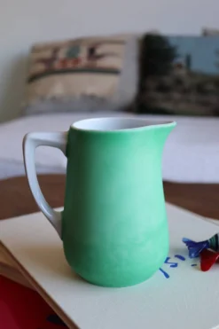 Pot à lait vert mat bavaria porcelaine