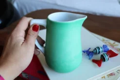 Pot à lait vert mat bavaria porcelaine