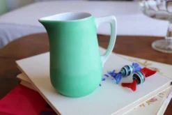 Pot à lait vert mat bavaria porcelaine