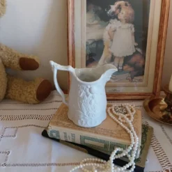 Pot à lait vintage en biscuit de porcelaine, Portmeirion England