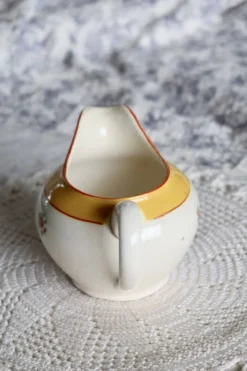 Pot à lait vintage porcelaine Sarreguemines – Motif fleuri