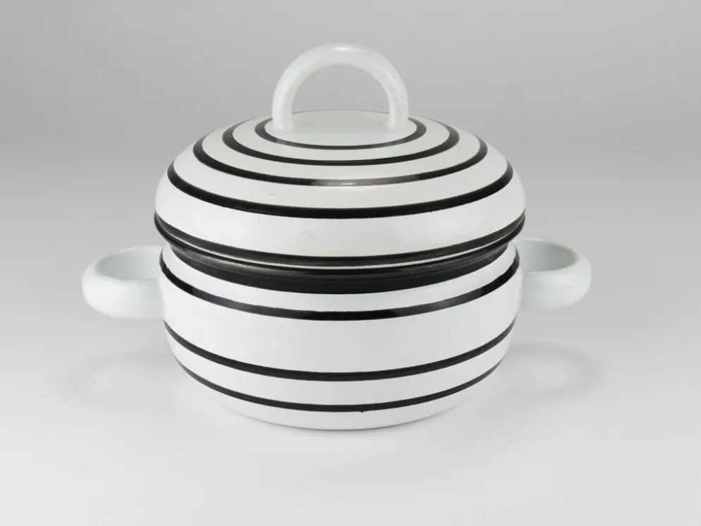 Pot émaillé carl aubock iii « culinar » avec couvercle, ostovics vienne, autriche, années 1970