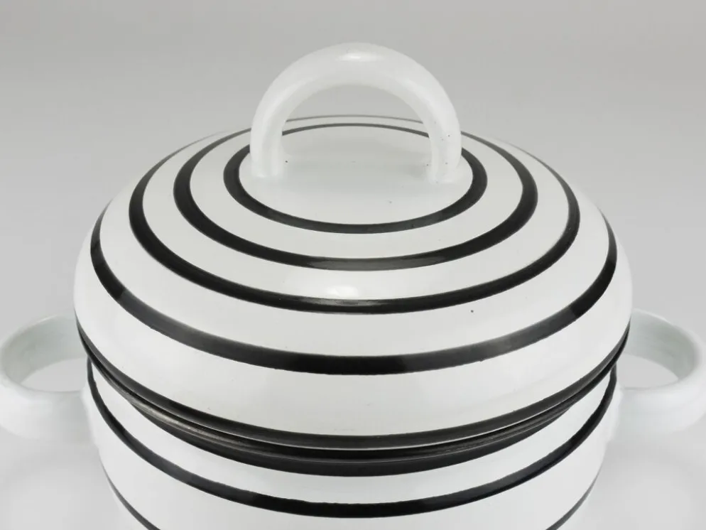Pot émaillé carl aubock iii « culinar » avec couvercle, ostovics vienne, autriche, années 1970