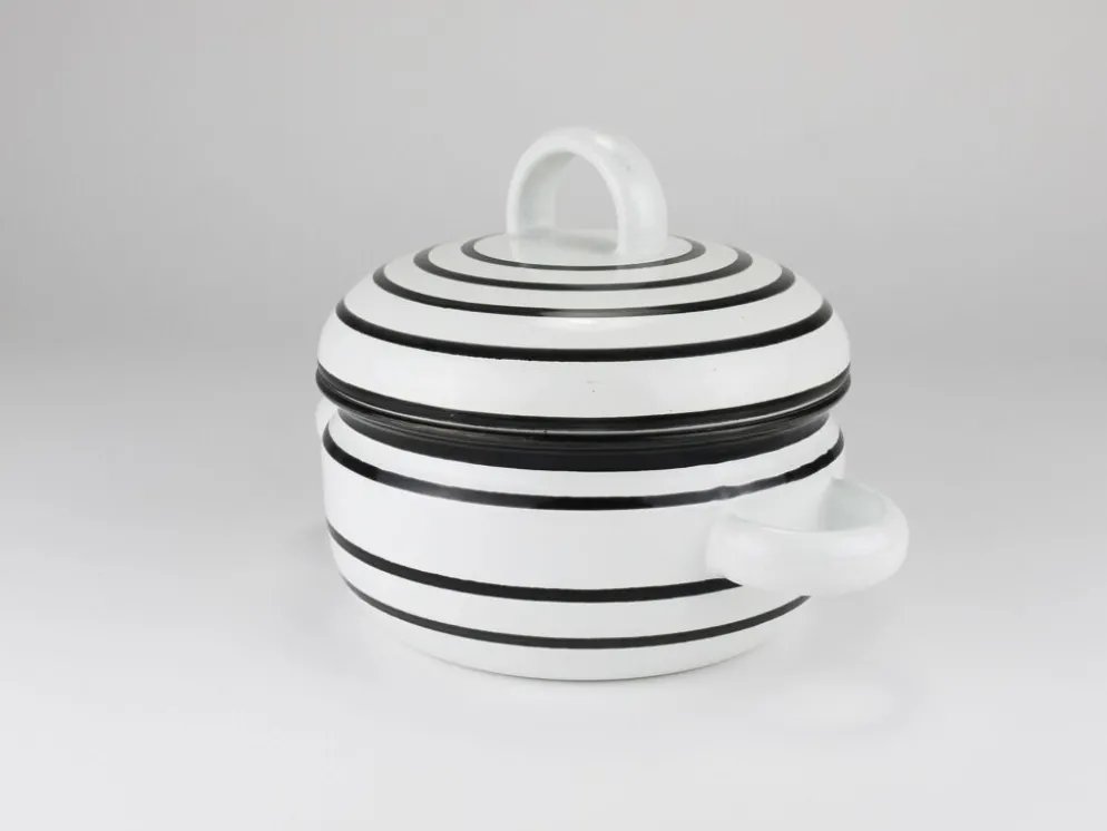 Pot émaillé carl aubock iii « culinar » avec couvercle, ostovics vienne, autriche, années 1970