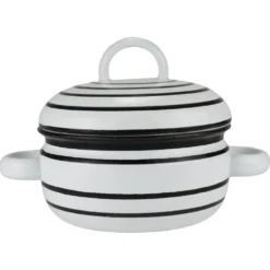 Pot émaillé carl aubock iii « culinar » avec couvercle, ostovics vienne, autriche, années 1970