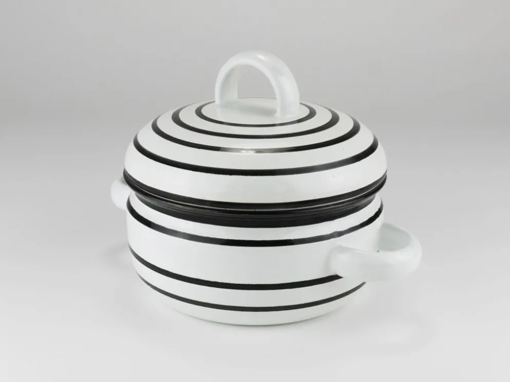 Pot émaillé carl aubock iii « culinar » avec couvercle, ostovics vienne, autriche, années 1970