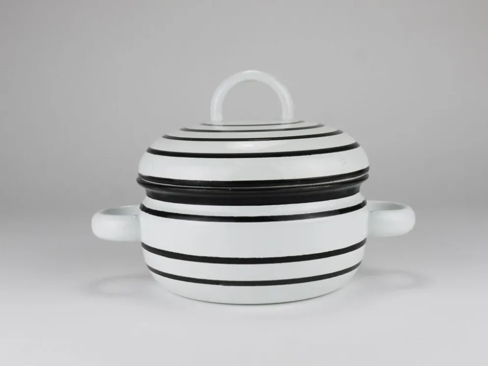 Pot émaillé carl aubock iii « culinar » avec couvercle, ostovics vienne, autriche, années 1970