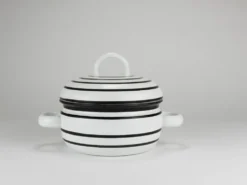 Pot émaillé carl aubock iii « culinar » avec couvercle, ostovics vienne, autriche, années 1970