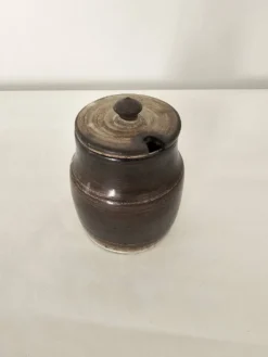 Pot à olives cornichons en céramique signé Atelier Dieulefit Jacques POUCHAIN