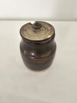 Pot à olives cornichons en céramique signé Atelier Dieulefit Jacques POUCHAIN