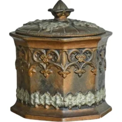 Pot à tabac ancien style néogothique XIXe siècle