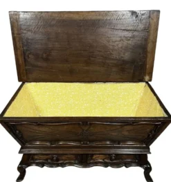Pétrin style Louis XV en noyer massif