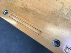 Pupitre bureau d'écolier banc vintage