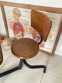 Pupitre bureau d’écolier vintage