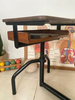 Pupitre bureau d’écolier vintage