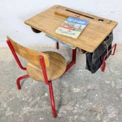 Pupitre écolier vintage – monobloc