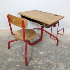 Pupitre écolier vintage – monobloc