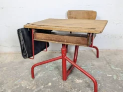 Pupitre écolier vintage – monobloc