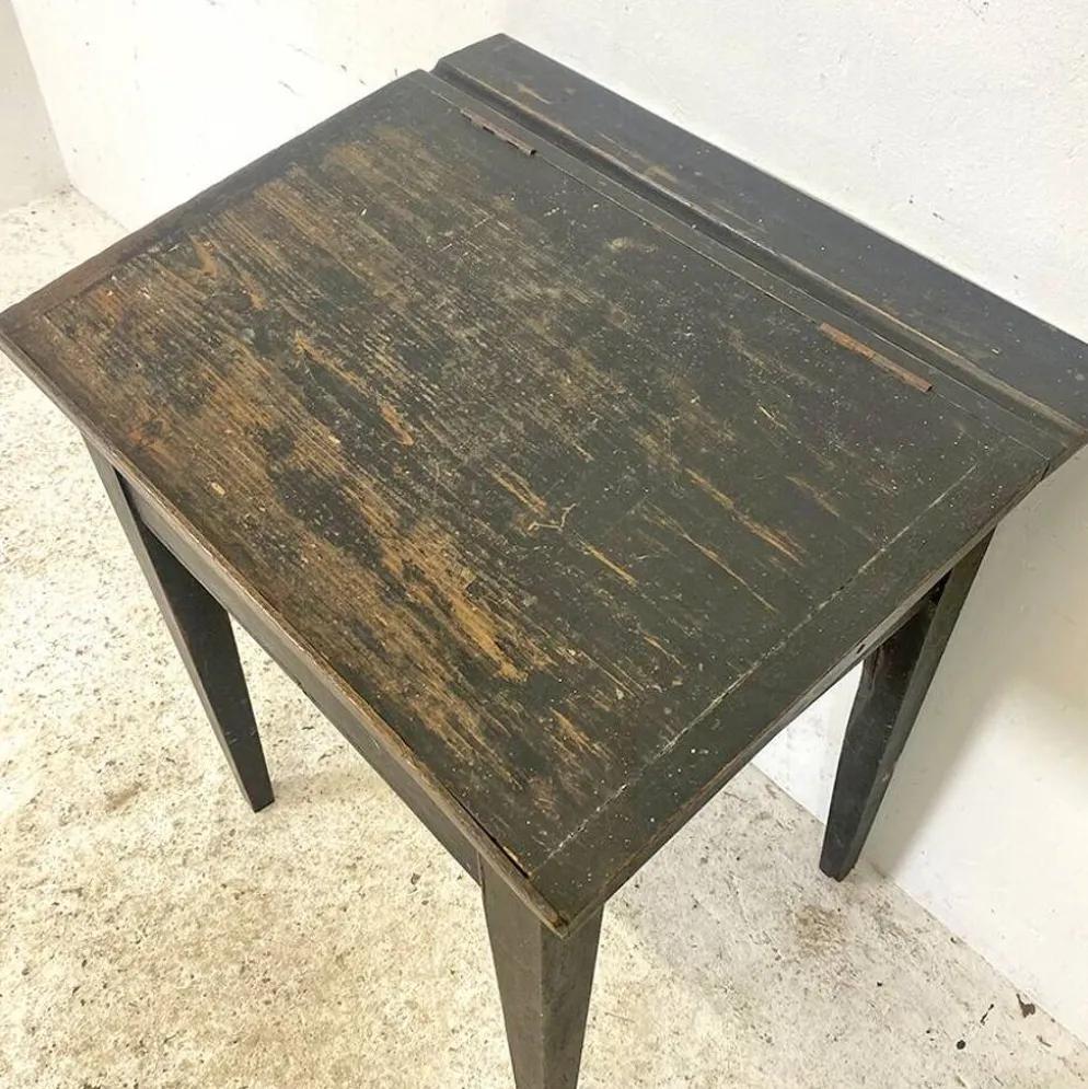 Pupitre d'école vintage 1950's
