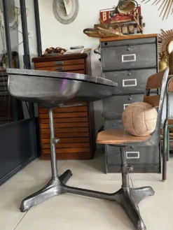Pupitre d'écolier américain vintage