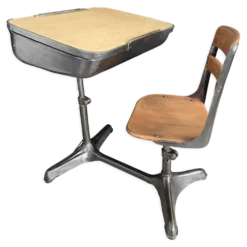 Pupitre d'écolier américain vintage