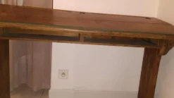 Pupitre d'écolier double bois massif