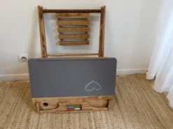 Pupitre d'écolier en bois enfant pliable ardoise