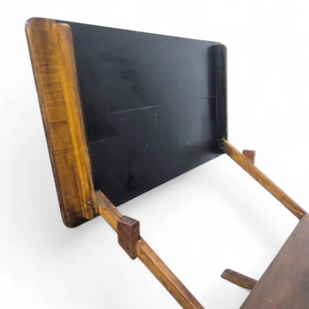 Pupitre d'écolier pliant en bois pour enfants, Bauhaus, années 1920