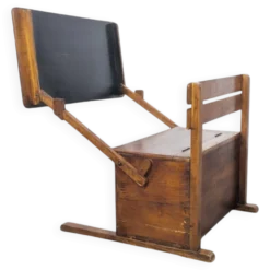 Pupitre d'écolier pliant en bois pour enfants, Bauhaus, années 1920