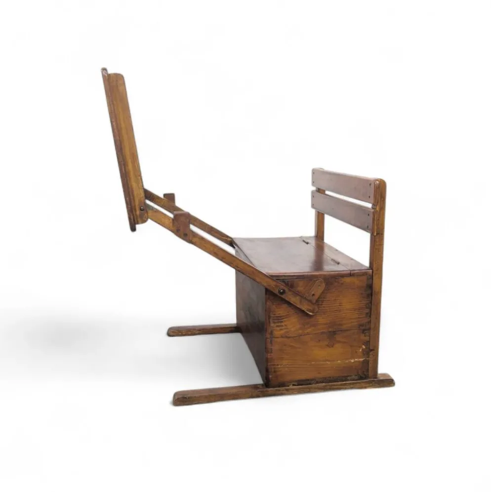 Pupitre d'écolier pliant en bois pour enfants, Bauhaus, années 1920