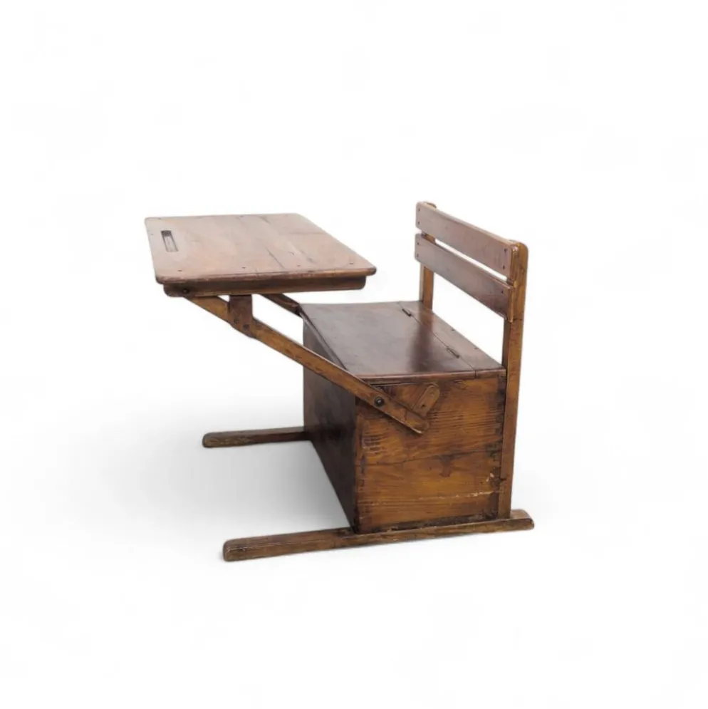 Pupitre d'écolier pliant en bois pour enfants, Bauhaus, années 1920