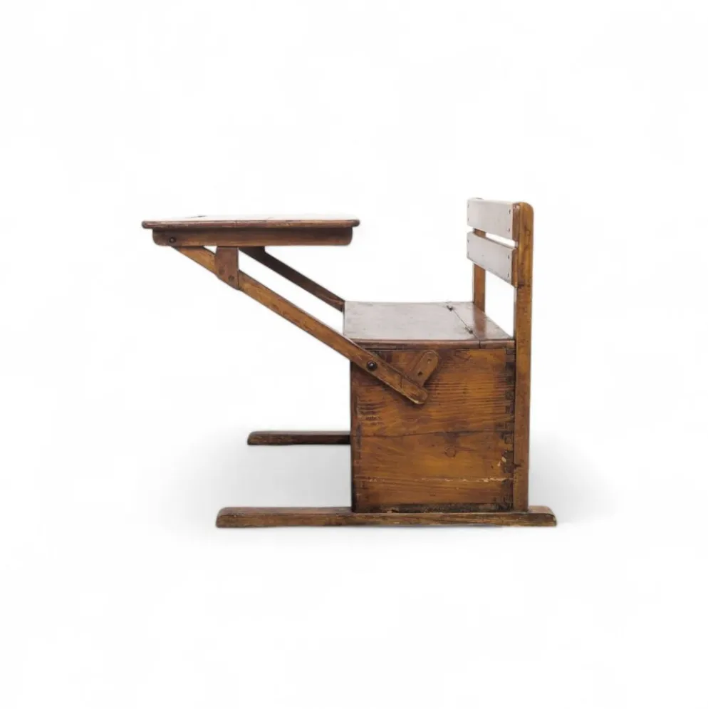 Pupitre d'écolier pliant en bois pour enfants, Bauhaus, années 1920