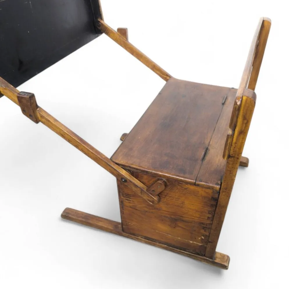 Pupitre d'écolier pliant en bois pour enfants, Bauhaus, années 1920