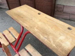 Pupitre d'écolier vintage
