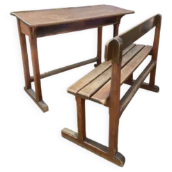 Pupitre double d’école