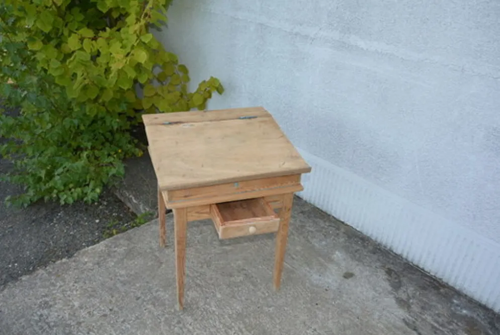 Pupitre enfant en bois naturel