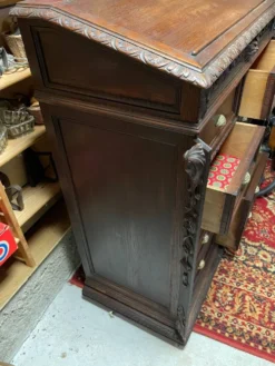 Pupitre meuble écritoire à tiroirs ancien