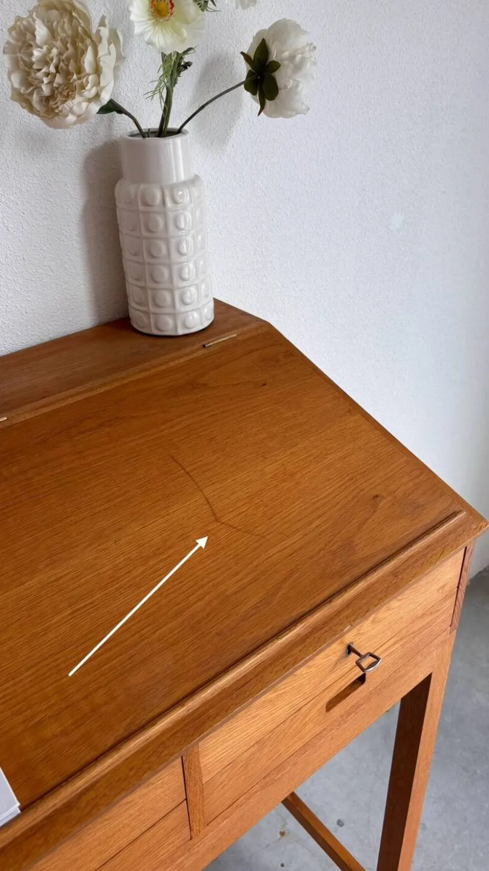 Pupitre vintage en chêne