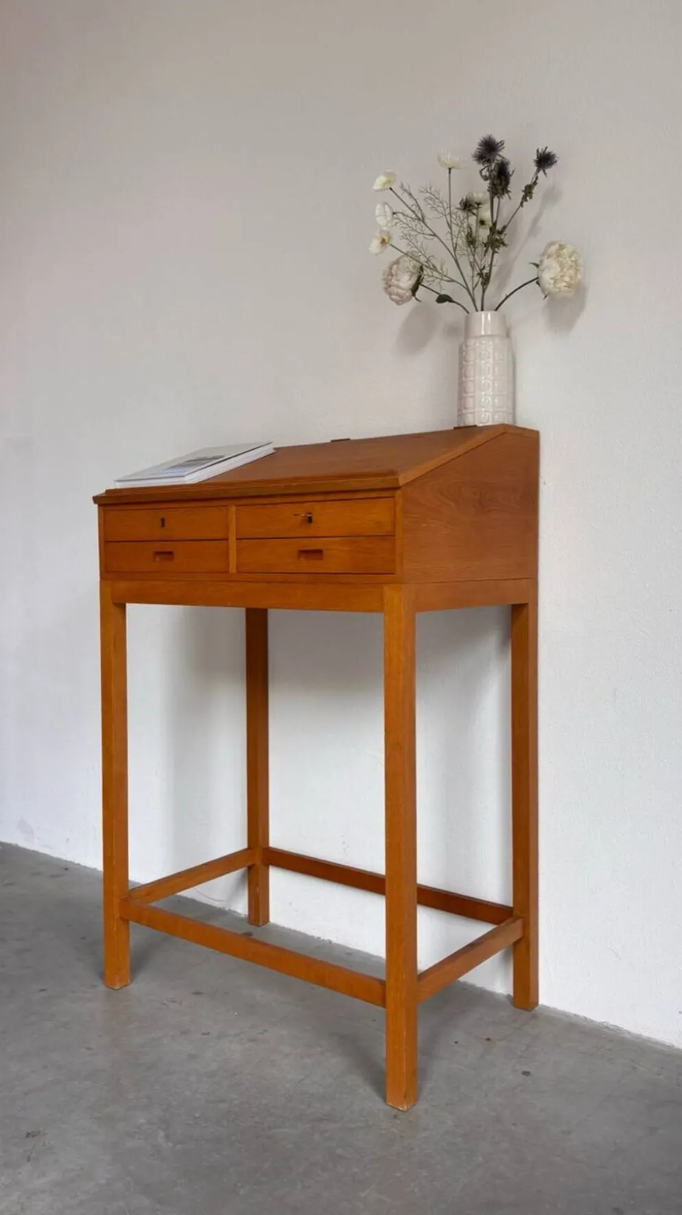Pupitre vintage en chêne