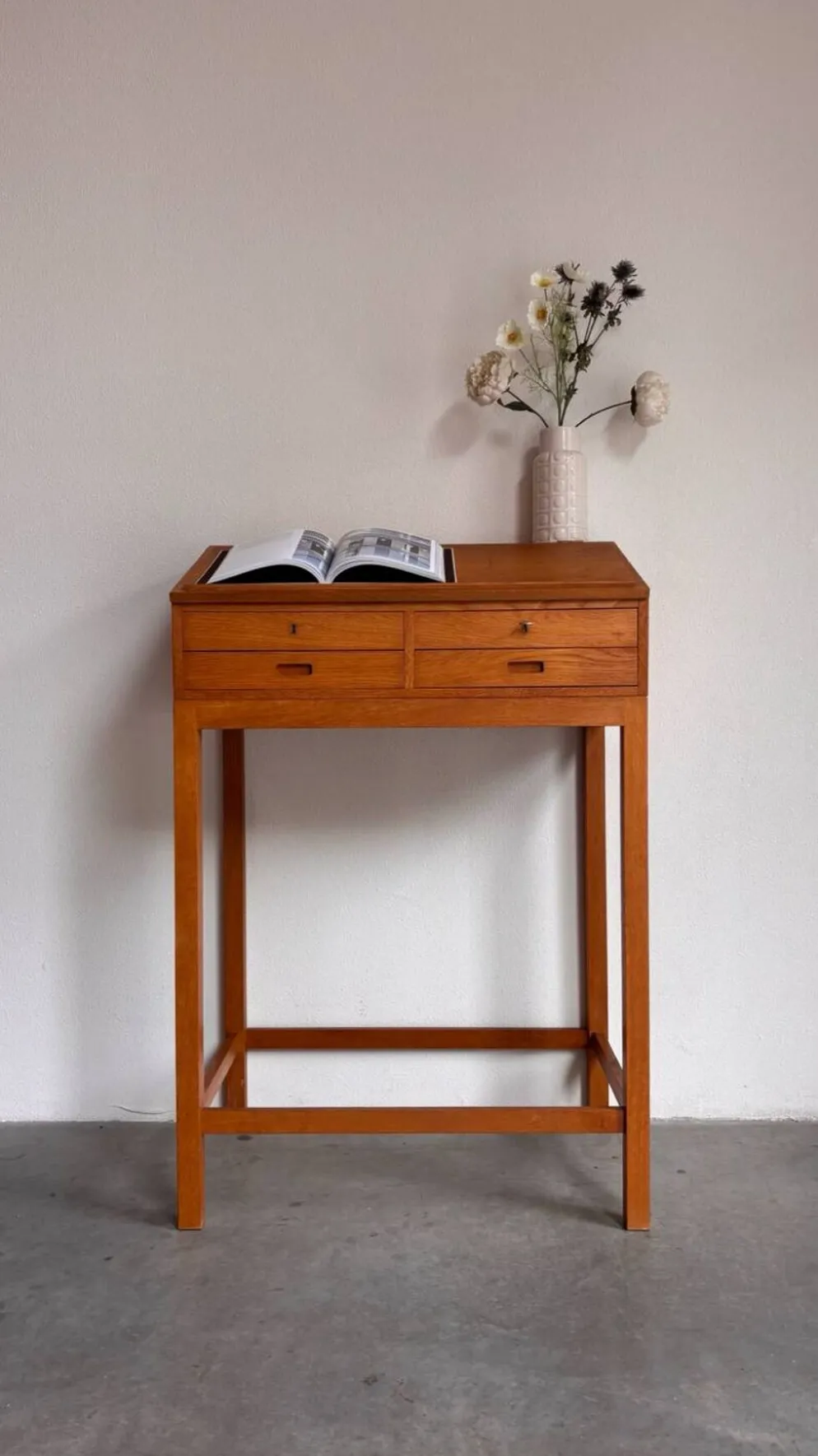 Pupitre vintage en chêne