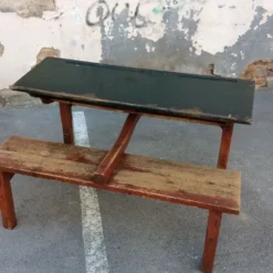 Pupitre vintage mid-century bureau d'écolier