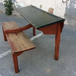 Pupitre vintage mid-century bureau d'écolier