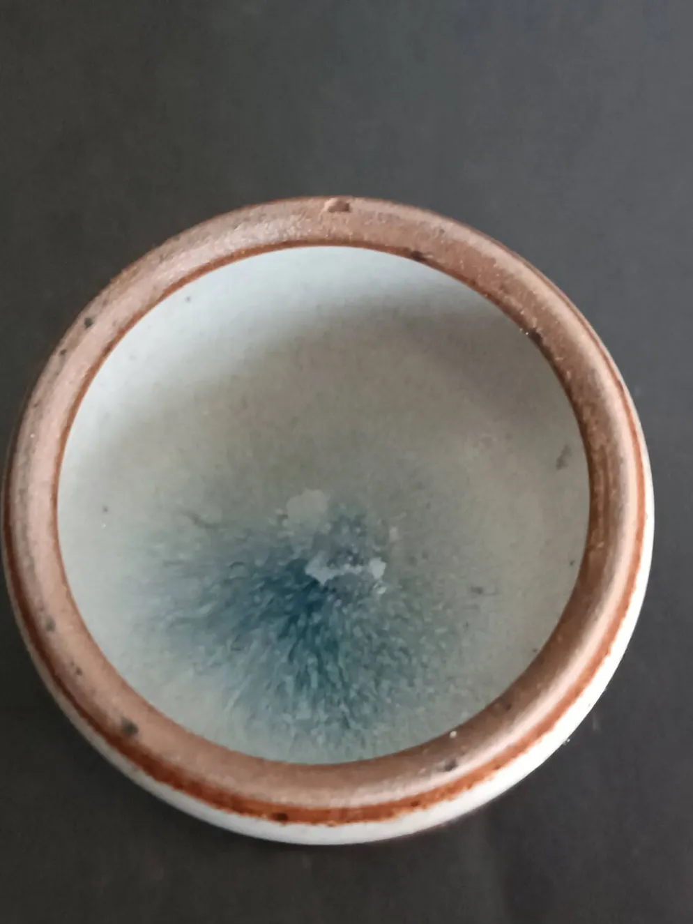 Quatre coquetiers en grès poterie Saint Amand Roger Jacques vintage