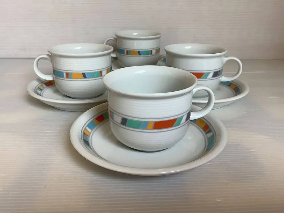 Quatre tasses Thomas Germany année 80