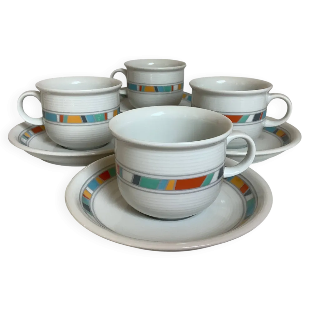 Quatre tasses Thomas Germany année 80